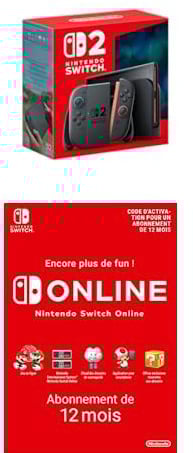 Nintendo Switch 2 + 12 Mois Switch Online