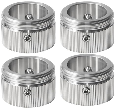 4 Stück FüR Danfoss Adapter, Adapter FüR Danfoss Ra, Rav, Ravl-Ventil, Innendurchmesser 22mm, M30x1.5 Gewinde, Mit Innensechskantschrauben & Sechskantschlüssel (Stil 1)