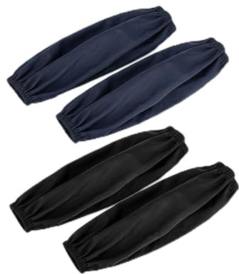 Zolara 2 pares de mangas protectoras impermeables para brazos, manguitos de brazo impermeables de PU, protectores de brazos a prueba de aceite, compatibles con cocina, limpieza, lavado, pintura