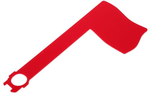 ULTECHNOVO Modern Acrylic Mailbox Flag Rotatable Red Flag Easy to Clean Mailbox Accessory Home and Office Use Stylish and Minimalist Design