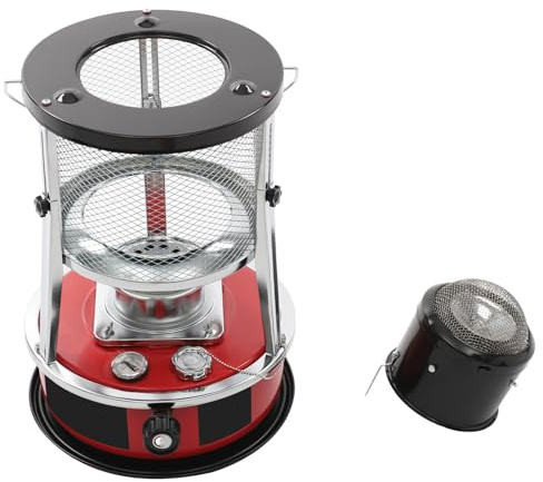 Chauffage au kérosène, 5,2 l, portable, multifonction, relevable, chauffage à pétrole puissant pour 18 heures de chaleur agréable, jusqu'à 18 m²