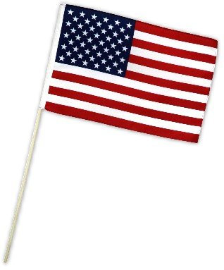 Fahne Flagge USA 30 x 45 cm mit Stab