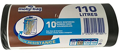 dart france Pack de 10 Sacs Poubelles 110 L