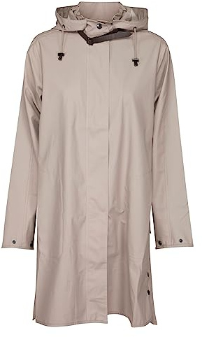 Ilse Jacobsen langer Damen Regen Parka | elegante A-Linie | abnehmbare Kapuze | wasserdicht winddicht | Polyester mit Gummi Überzug | RAIN71
