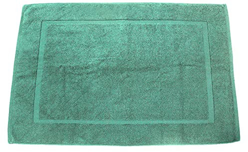 Lanudo Luxus Badematte Pure Line Bordüre 100% Frottier Baumwolle 60 x 90 cm, Farbe Mint