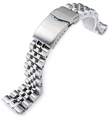 MiLTAT 22 mm Uhrenarmband für Seiko Turtle SRP773 SRP775 SRP777 SRPA21, Angus-J Screw-Link, Gebürstet, Large, Klassisch