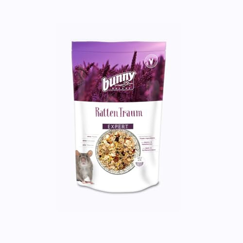 Bunny RattenTraum EXPERT | 500 g | Alleinfuttermittel für Ratten | Ohne Zucker, Zusatzstoffe, Geschmacksverstärker oder Farbstoffe | Hochwertige Power-Ingredients