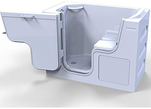 SERENITY Badewanne mit Tür, 130x66cm, LINKS