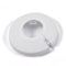 MroMax Passend für 2 cm Außendurchmesser, Flansch, Wasserrohrabdeckung, Dekoration, weiße Rohrabdeckung, Heizkörper, PP-Kunststoff, 20 mm, Rosette, Rohrmanschette für Wandrohr, Dekoration, 1 Stück