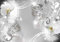 decomonkey Fototapete Blumen Abstrakt 300x210 cm XXL Tapete Wandbild Bild Fototapeten Tapeten Wandtapete Wandtapeten Orchidee Ornament