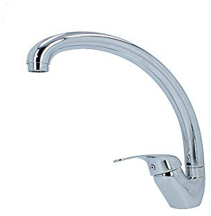 VBChome Waschbeckenarmatur Badarmatur verchromt Klein Spüllbecken Strahlregler Waschtisch Keramikkartusche Hochdruck-Armatur Einhebel Einhebelmischer Waschbecken-Armatur Modern