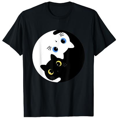 Yin Yang Yoga Zen Carini Gatti - Regalo Yoga Kitty Gatti Maglietta