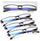 LUFF 4Pcs Anti-Blue-Ray-Lesebrille Tragbare Ultraleichtleser（2.25X）