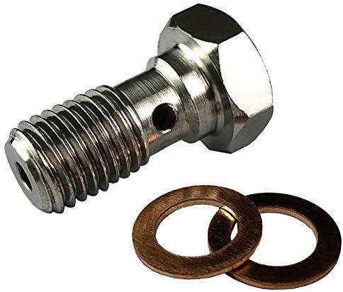 Boulons banjo en acier inoxydable M12 x 1,25 - Adaptateur M12 - Filetage métrique - Boulon banjo unique universel