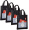Filztasche 22 x 26 cm mit Postkarte Geschenktüte (4 Stück)