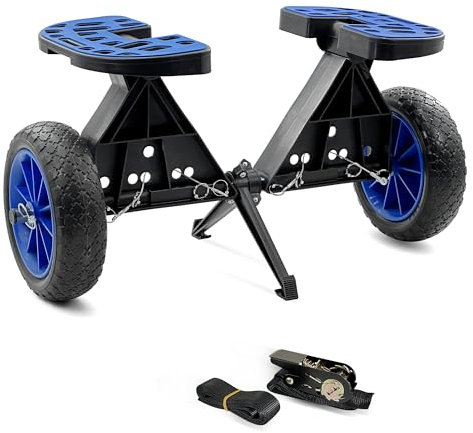 TOURFUN Kayak Cart, Paddle Board Cart Kayak Trolley Heavy Duty Canoe Dolly SUP Carrier with Airless Tires