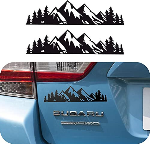 LDYFC, adesivo in vinile per auto e camion, per portellone posteriore, per computer portatile, emblema per paraurti esterno, 20,3 cm, colore nero, 2 pezzi