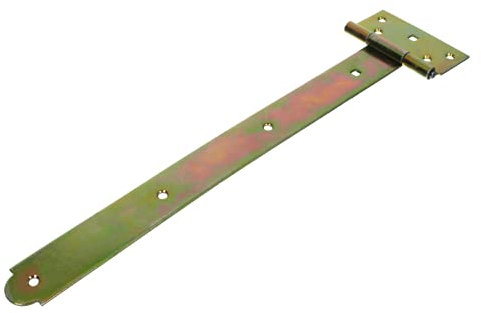 NAJDER T-Scharnier 400 mm Kreuzgehänge 2 Stück Torscharnier Gartentor Gartentorfalle Schwenkscharnier verzinkte gelb (400 mm)