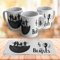 aysd TAZA ILUSTRACION LOS BEATLES TAZA REGALO AMIGOS cumpleaños sorpresa