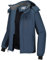 CAMEL CROWN Herren Mountain Snow Wasserdichte Skijacke Abnehmbare Kapuze Winddicht Fleece Parka Regenjacke Wintermantel, Grau / Blau, Medium