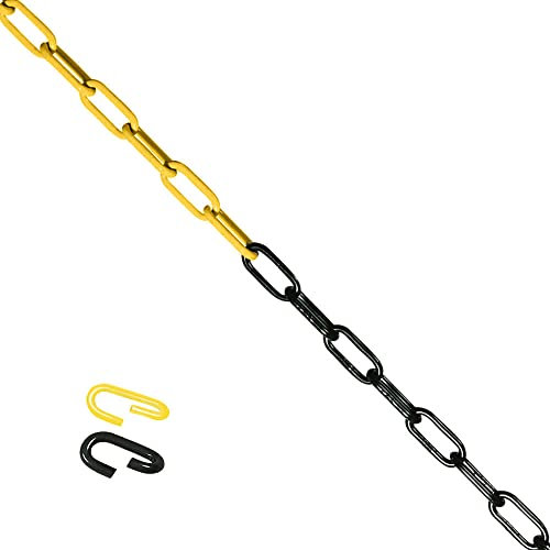 50 m RODO Absperrkette aus Stahl, gelb/schwarz, 0,6 x 4,2 x 2,4 cm, Art.-Nr. 609593