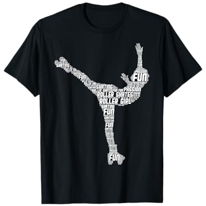 Rollschuhe Roller Skates Roller Girl Rollschuh Damen Mädchen T-Shirt