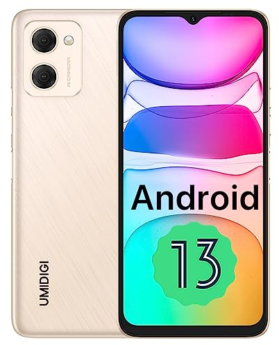 UMIDIGI C2 Android 13 Smartphone, Display 6.52 HD+ Fotocamera 13MP, Batteria 5150mAh, 6GB+32GB(256GB Espandibili) 4G Dual SIM/GPS/Face ID/Tipo-C, Telefoni Cellulare
