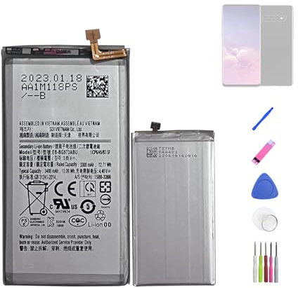 HIGHAKKU Batteria di ricambio compatibile con Samsung Galaxy S10 G973F EB-BG973ABU con strumenti