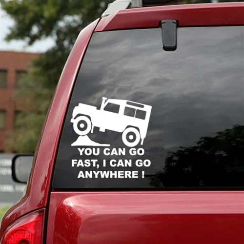 FAiruo Autoaufkleber You Can Go Fast I Can Go Anywhere Auto Motorcycles Zubehör Vinyl Decals (Farbe: B, Größe: 18 cm x 18 cm)