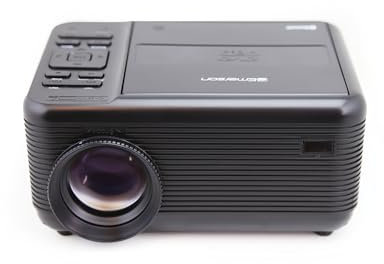 Emerson EVP-2501C 150-Inch Home Theater Projector DVD Player Combo with Bluetooth, HDMI & USB Inputs, Stereo Speaker, Remote Control & Projector Screen – Ideal for Home and Outdoor Entertainment