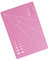 Schneidematte, A5 PVC Bastelmatte, selbstheilendes Schneidebrett für Stoff DIY Handwerk Nähen Quilten - Rosa