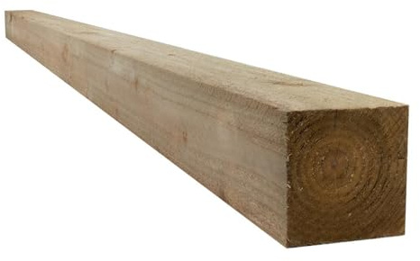 Snowdon Timber Treated 4x4 Fence Post | 6 Pack | 100 x 100 x 3000mm | Pressure Treated Timber for Garden Fencing