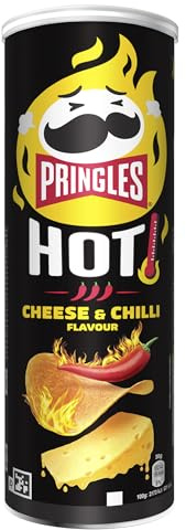 Pringles FLAME Hot Cheese and Chili Flavour Stapelchips 160g