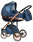 Elcar Kinderwagen-Set 2 in 1 Vip Lux inkl. Sportsitz - 11 Teile - Blue Velvet