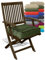 npluseins Boxkissen - Kissen wetterfest und wasserdicht - Premium Sitzpolster - Sitzunterlage für Camping Konzert Reise 1572.2264, Boxkissen (40 x 40 x 9 cm), Olive