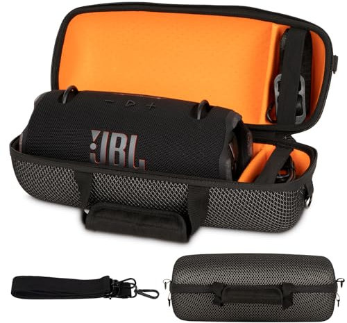 XINGFUDAO Hard Carrying Case compatible with JBL Xtreme 3/4 Speaker, Sound-permeable and with a Shoulder Strap, Supports Storage of Rechargeable Power Supplies and Accessories