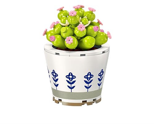 Lreyrous Tiny Plants Building Set,193 Pieces, Mother's Day Flower Gifts for Mom, Room and Office Decoration Models, Birthday Gift for Girls and Adults