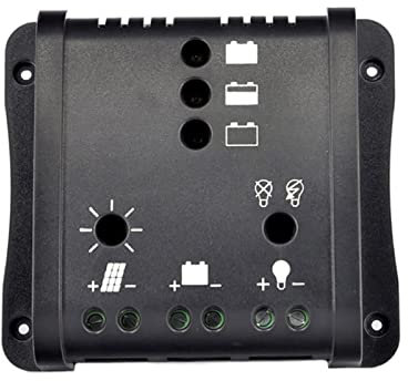 1 2V 10a 24 V PWM Ladetechnologie Solarladung und Entladungsteuerung for LFP4 Li Ion li po Blei-Sacid-Akku für Zuhause, Wohnmobil, Sonnensystem, Auto(Color:12V 24v 10a Lead)