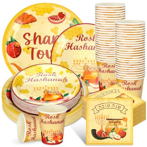 Nussknacker-Weihnachtszubehör, Nussknacker, Einweggeschirr, serviert Weihnachtspappteller und Servietten, Nussknacker, Abendessen, Geschirr für Weihnachten, Heimdekoration (Gelb, Granatapfel, 200