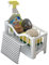 GOOPOOL Spülbecken Organizer, Küchen Sink Caddy Organizer, Schwammhalter mit Selbstentleerender Ablaufwanne, Waschbecken Organizer Küche, Spülmittel Halterung, Spülorganizer Spüle Ablage, Weiß