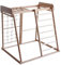 WoodandHearts Jungle Gym, Holzkletterer, skandinavischer Spielbereich: Schaukelrampe, Kletterseil, Klettergerüst, Turnringe, Kinderschaukeln, Spielmatte in blau-beigem Farbton (Ohne Zubehör)