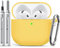 Inesore Compatible with Airpods 4 Case Cover,Silicone Protective Case for Apple Airpods 4 Active Noise Cancellation, Support Wireless Charging and Front LED Visible, with Cleaner Pen,Yellow