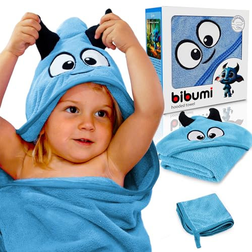 Toalla Bebe con Capucha - Capa de Baño Bebe - Albornoz Bebes talla 0 a 4 años - Regalos para Recien Nacidos Originales - Unisex de Niño y Niña - Toallas Niños Piscina y Playa - Toalla Niño Baño