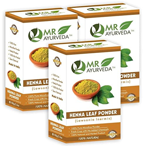Henna Powder Organic | Henna Powder for Hair | Henna Powder for Hair Colour Brown | Natural Hair Care | No Added Chemicals (Brown, 100 g (Pack of 3))
