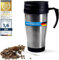 Coffee-2-go Thermobecher aus Edelstahl Trinkbecher Isotasse Isolierbecher Auslaufsicher Kaffeebecher Mehrweg-Becher Mug 400ml