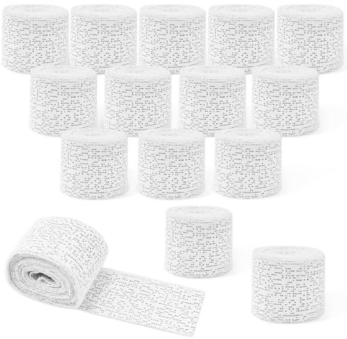 KYYGKY 15 Rotoli di Bende in Gesso 5 x 270 cm, Rotolo Garze Gesso per Modellare, Benda in Gesso per artigianato per Realizzare Stampi per Torso/Viso e Arte Creativa