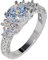 outlet angebote sale geschenke für mama 925 Ringe Silber für Damen sale damen Vintage Amethyst Antragsring Ewigkeitsring Eheringe Damen Schmuck Geschenk für Frauen Mama