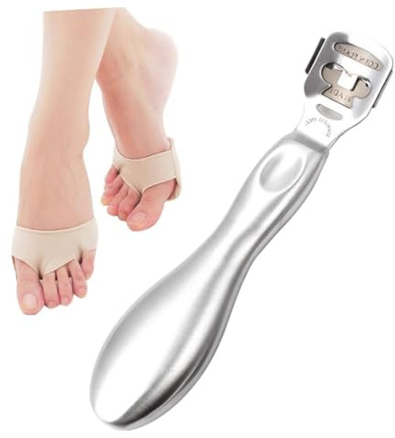 Mikinona Fuß-hornhautentferner Aus Edelstahl Nagelhaut Und Fersenraspel Für Pediküre Hornhautrasierer Und Fuß-hornhautschneider Rostfrei Und Langlebig