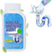 350ml Delighteal Drain Cleaner, Pipeline Dredging Agent, drain Clog Remover, Powerful Quick Cleaning Drain Toilet Cleaner Tool, Unclog Toilet Clog and Kitchen Sink Pipe Unblocker Powder (350ml, 1PC)