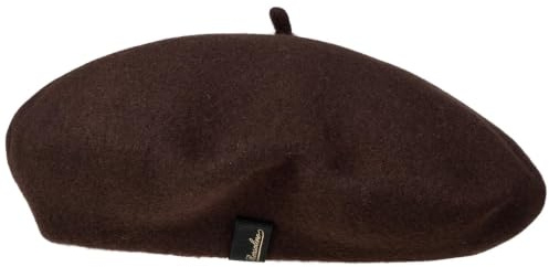 Borsalino Wool Baskenmütze Damen/Herren - Made in Italy Wollbaske Baske Winter Herbst-Winter - One Size braun